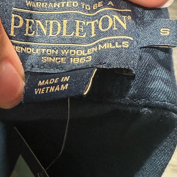 Pendleton Navy Patterned Pants - Picture 6 of 6